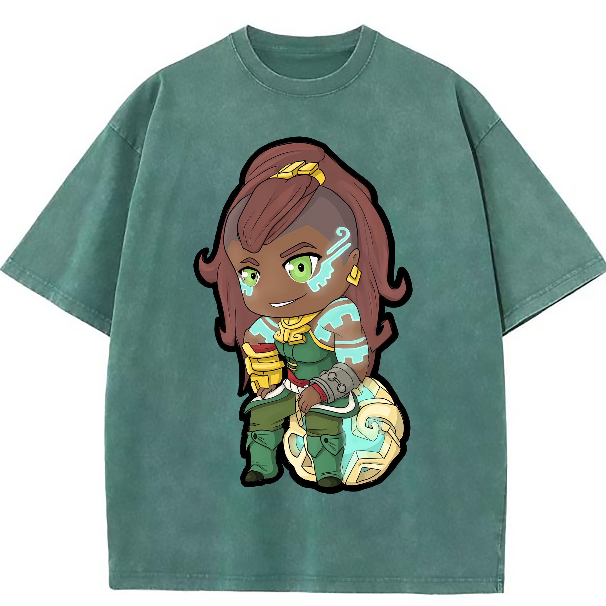 （画像用） リーグ・オブ・レジェンド League of Legends LOL 綿100% ヴィンテージ風 半袖Tシャツ（フロントプリント）